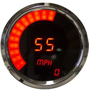 MS9250RM – INTELLITRONX Speedometer, Aftermarket Replacement 3-3/8 Inch Digital Sweep and Numeric Display KPH Program...